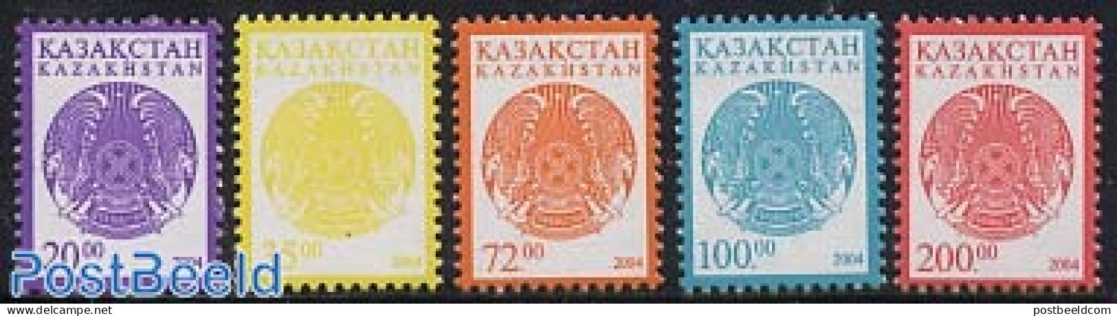 Kazakhstan 2004 Definitives 5v, Mint NH, History - Coat Of Arms - Kazakistan