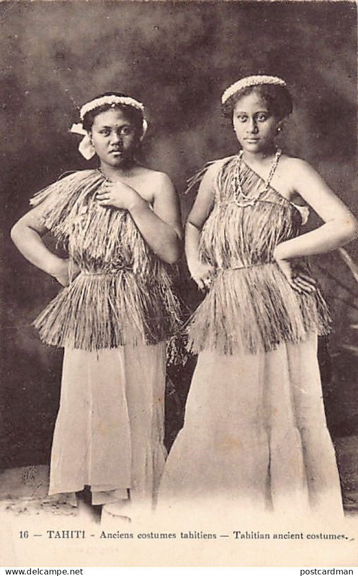 Tahiti - Anciens Costumes Tahitiens - Edition C. Sage 16. - Polynésie Française