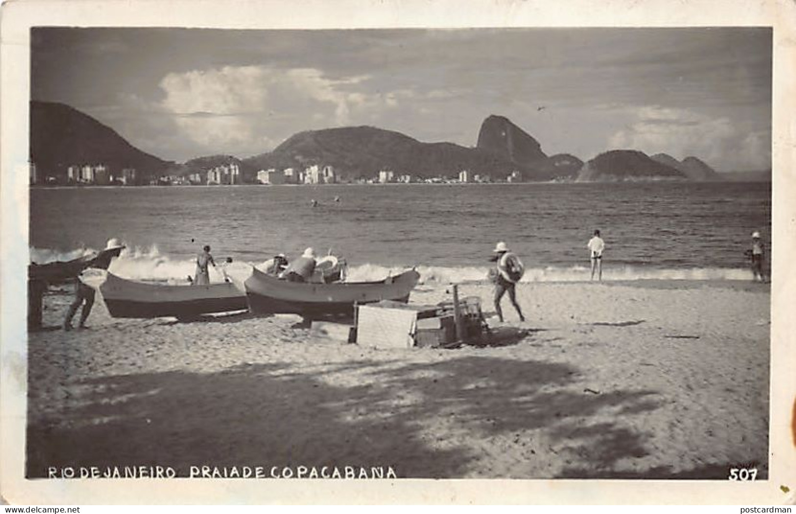 Brasil - RIO DE JANEIRO - Praia De Copacabana - POSTAL FOTO - Ed. Botelho-Ouvidor507 - Rio De Janeiro