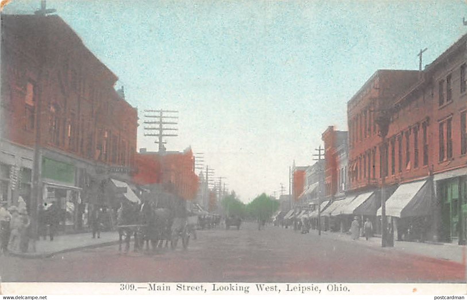 LEIPSIC (OH) Main Street, Looking West - Autres & Non Classés