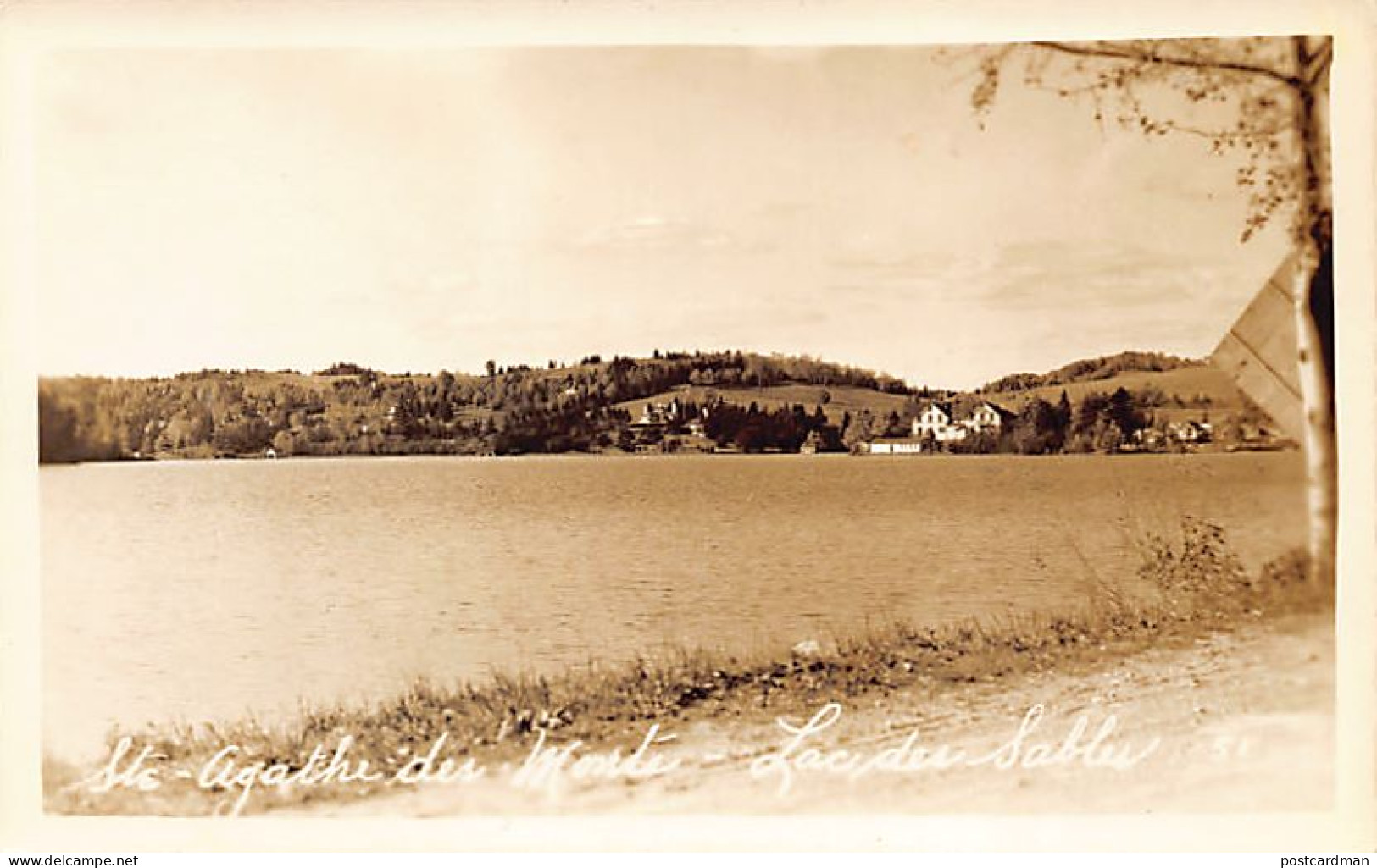 SAINTE AGATHE DES MONTS (P.Q.) Lac Des Sables - CARTE PHOTO - Ed. Inconnu  - Other & Unclassified