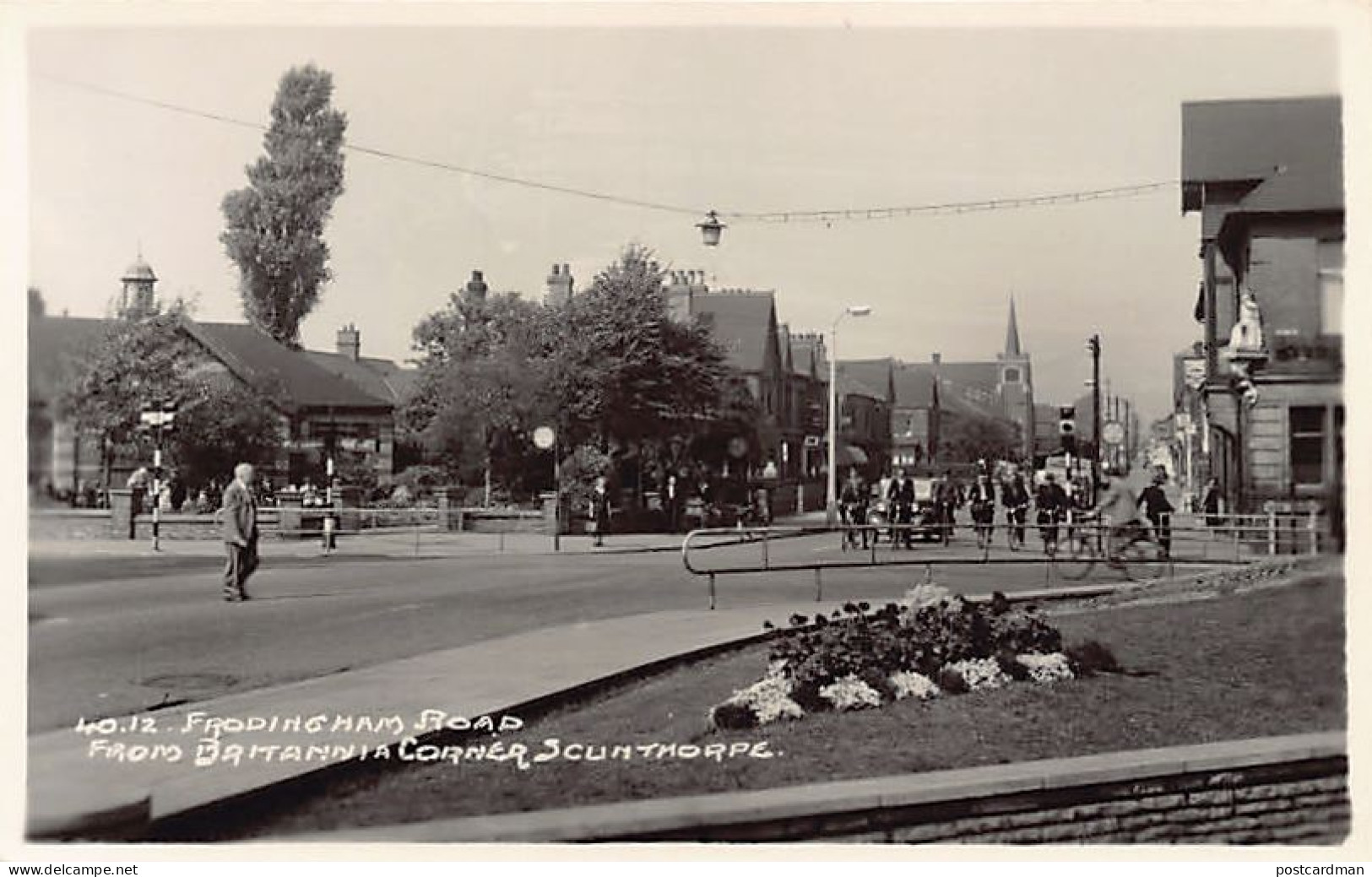 England - SCUNTHORPE (Lincoln) Frodingham Road From Britannia Corner - REAL PHOTO - Other & Unclassified