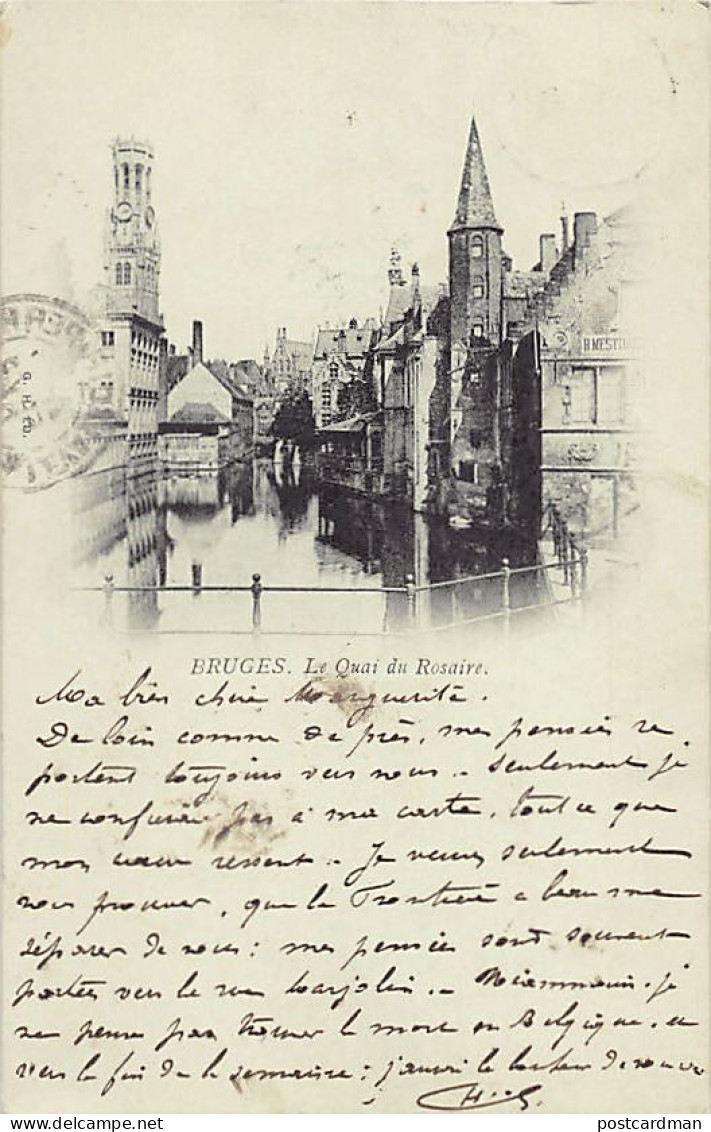 België - BRUGGE (W. Vl.) Jaar 1900 - Rozenhoedkaai - Uitg. G. H. - Brugge