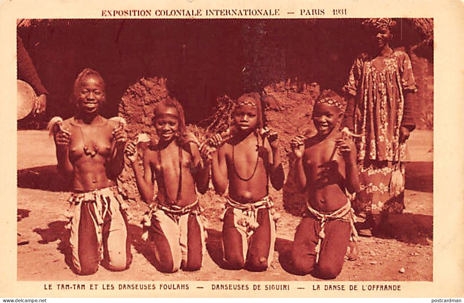 Guinée Conakry - NU ETHNIQUE - Les Danseuses Foulahs De Siguiri - La Danse De L'offrance à L'Exposition Coloniale Intern - Guinee