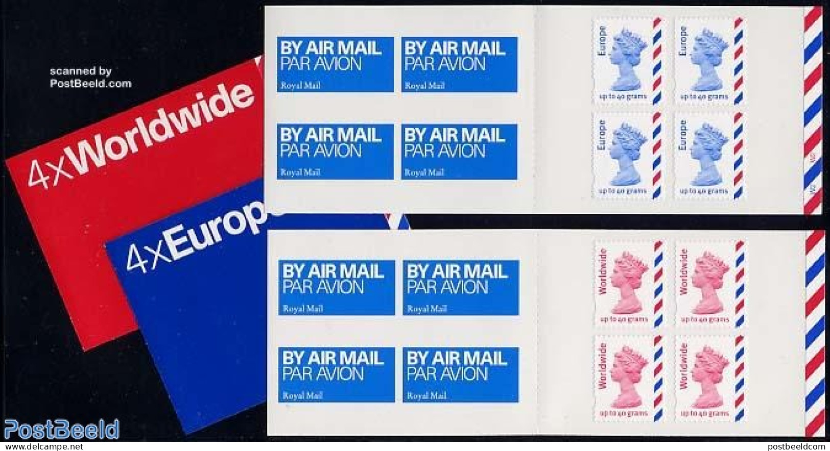 Great Britain 2004 Europe/Worldwide 2 Booklets, Mint NH, Stamp Booklets - Unused Stamps
