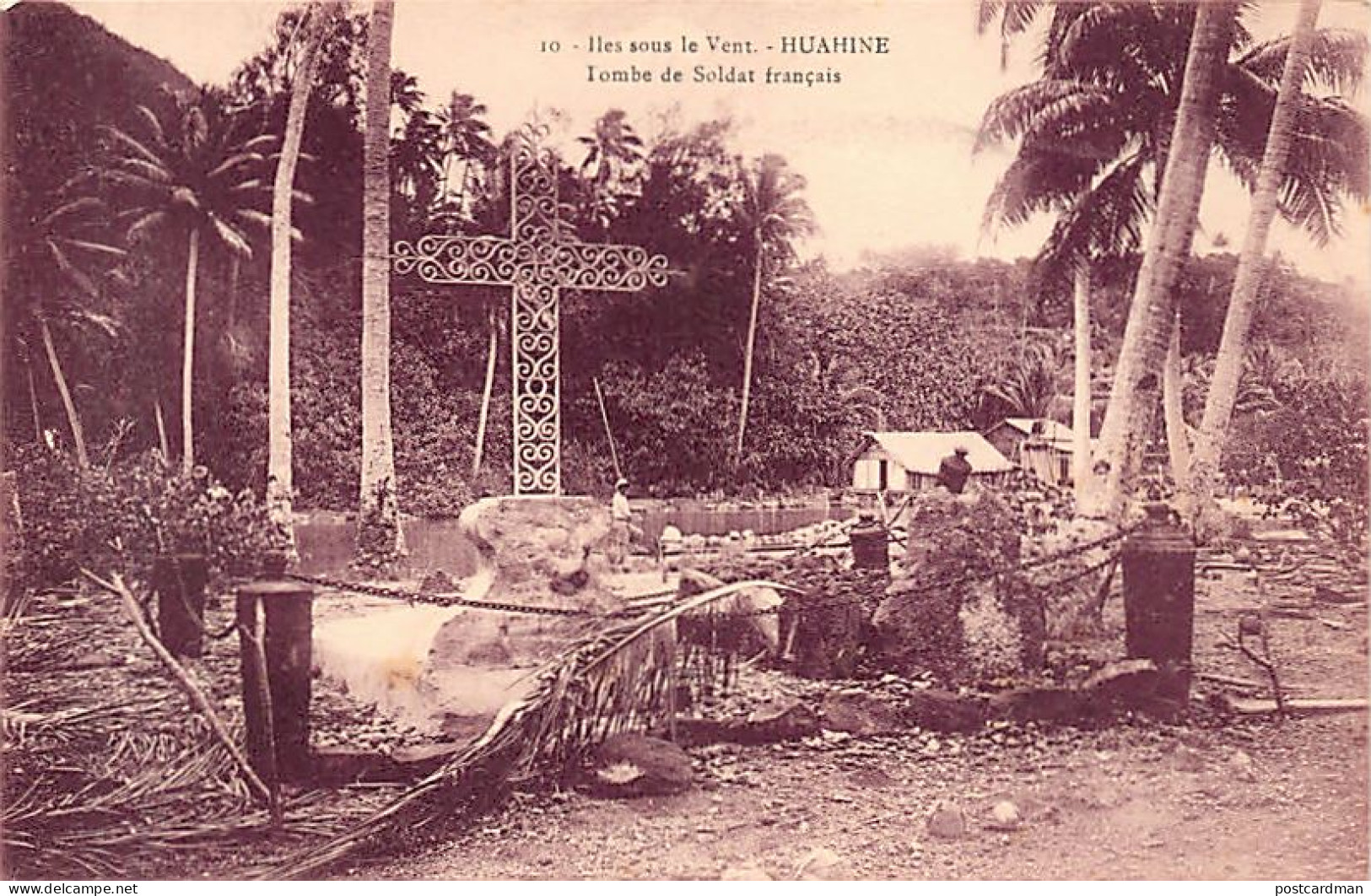 Polynésie - Iles Sous Le Vent - HUAHINE - Tombe De Soldat Français - Ed. Inconnu 10 - Polynésie Française