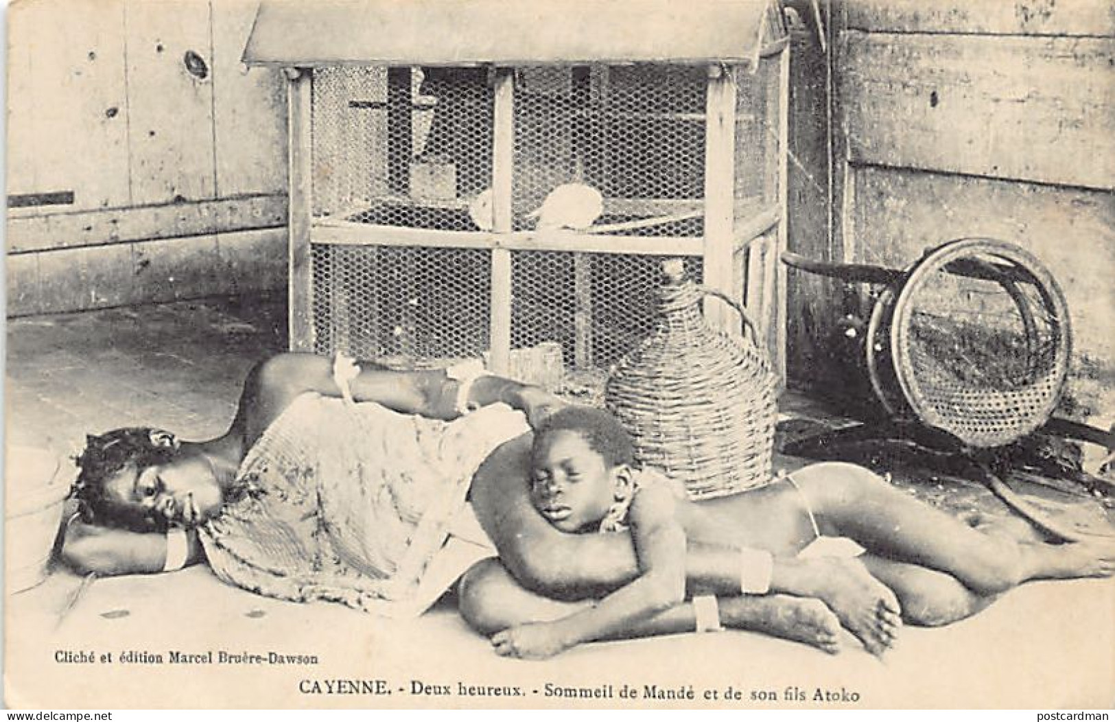 Guyane - CAYENNE - Deux Heureux - Sommeil De Mandé Et De Son Fils Atoko - Ed. M. Bruère-Dawson  - Cayenne