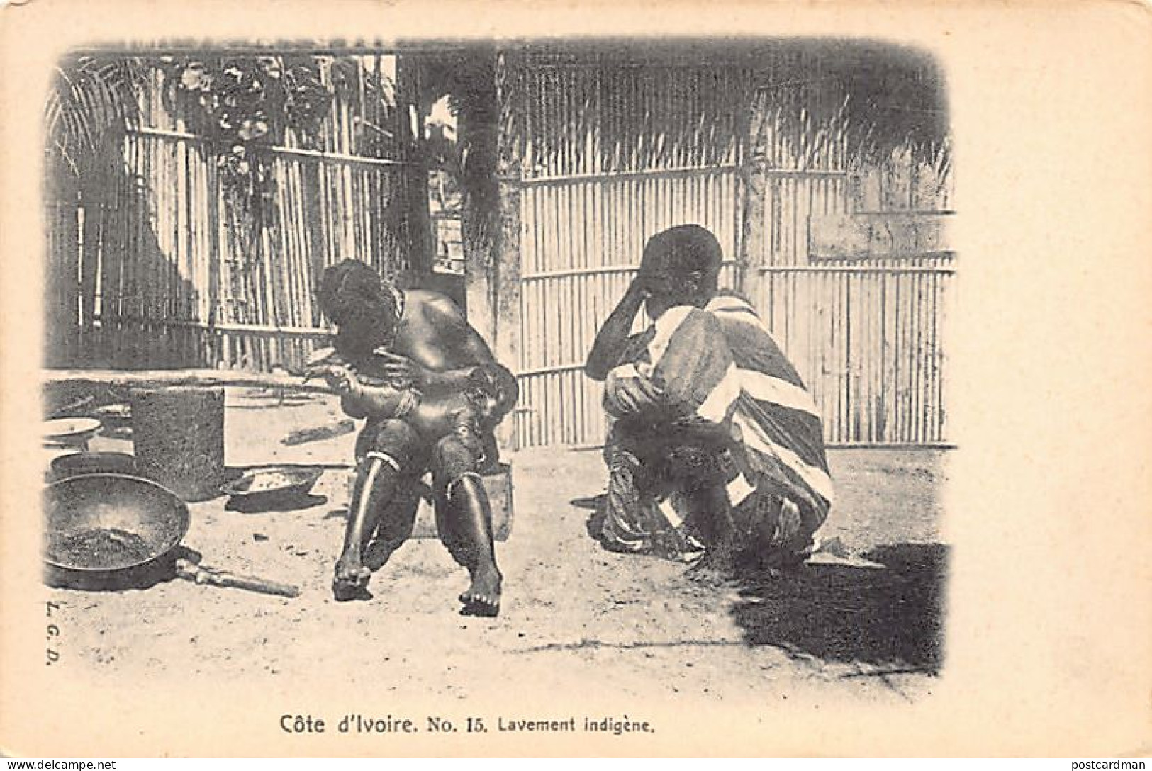Côte D'Ivoire - Lavement Indigène - Ed. L.G.D. 15 - Elfenbeinküste
