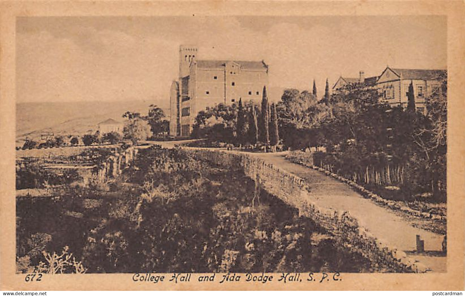 Lebanon - BEIRUT - College Hall And Ada Lodge Hall S.P.C. Syrian Protestant College - Ed. Sarrafian Bros. 672 - Liban