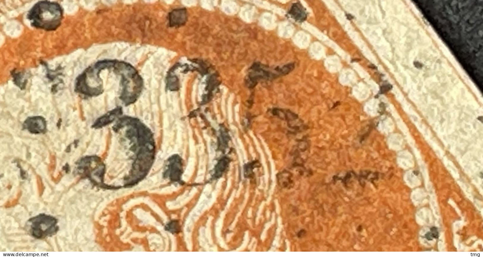 YT 16 LPC 3352 Thizy Rhone (68) Indice 3 40c Orange 1853-60 (côte 22 €) France – Fggy - 1853-1860 Napoléon III