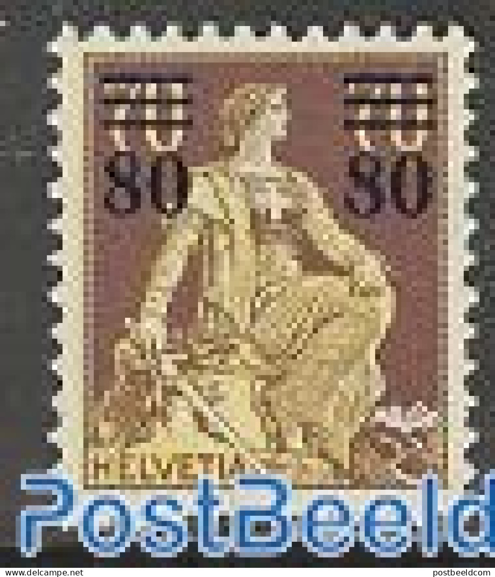 Switzerland 1915 Overprint 1v, Unused (hinged) - Unused Stamps