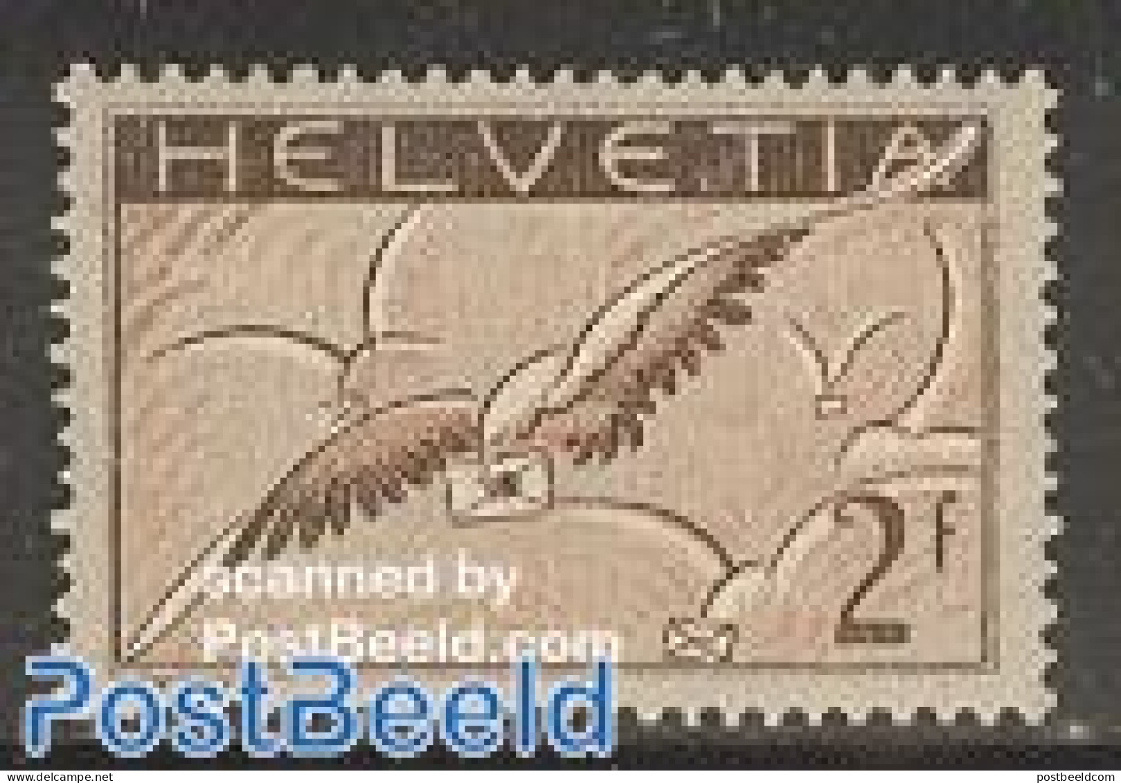 Switzerland 1930 Airmail 1v, Normal Paper, Mint NH - Unused Stamps