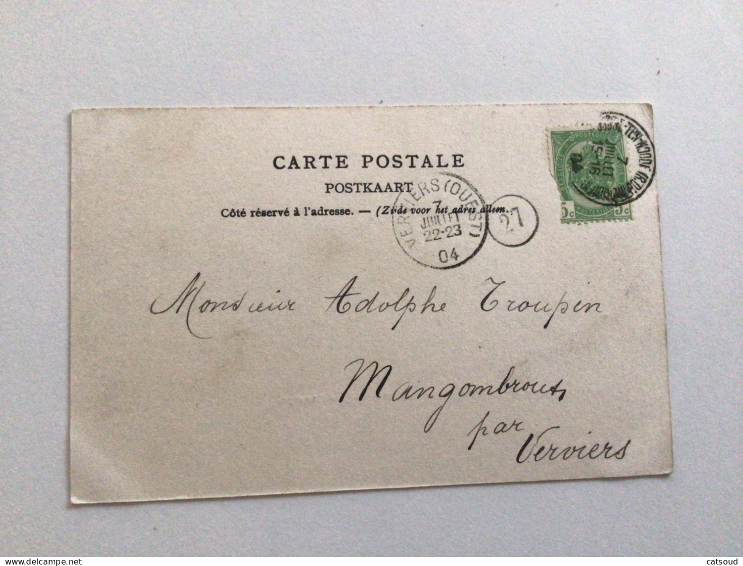 Carte Postale Ancienne (1904) Bruxelles St Josse-ten-Noode Les Étangs - St-Josse-ten-Noode - St-Joost-ten-Node