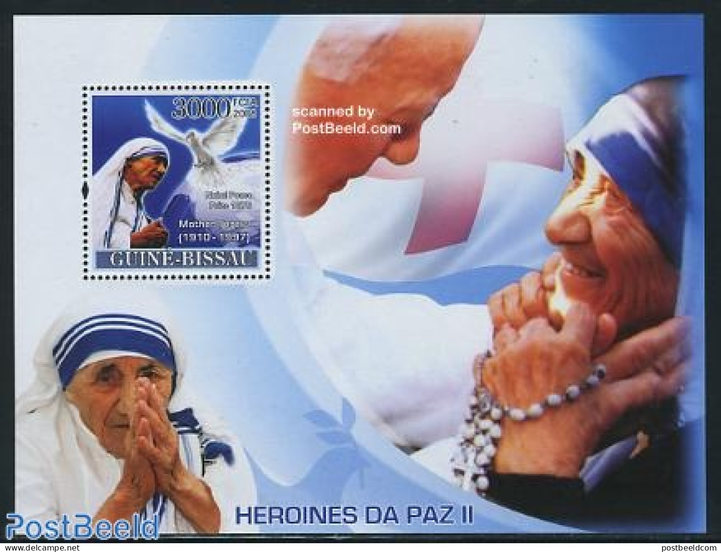 Guinea Bissau 2008 Nobel Prize Peace S/s, Mint NH, Health - History - Red Cross - Nobel Prize Winners - Croix-Rouge