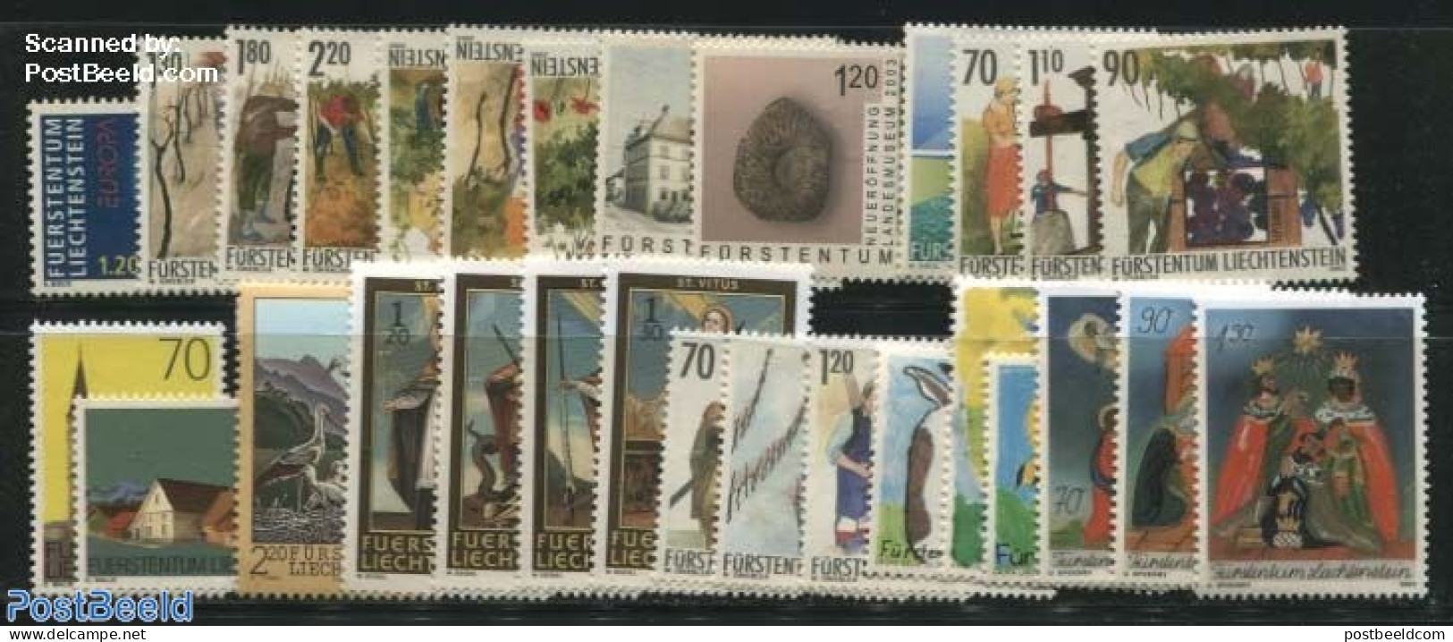 Liechtenstein 2003 Yearset 2003 (29v), Mint NH, Various - Yearsets (by Country) - Unused Stamps