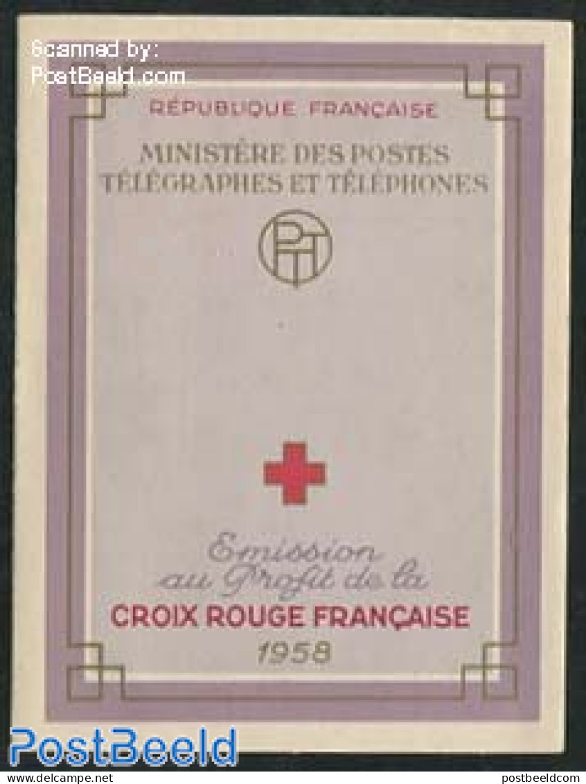 France 1958 Red Cross Booklet, Mint NH, Health - Red Cross - Stamp Booklets - Ongebruikt