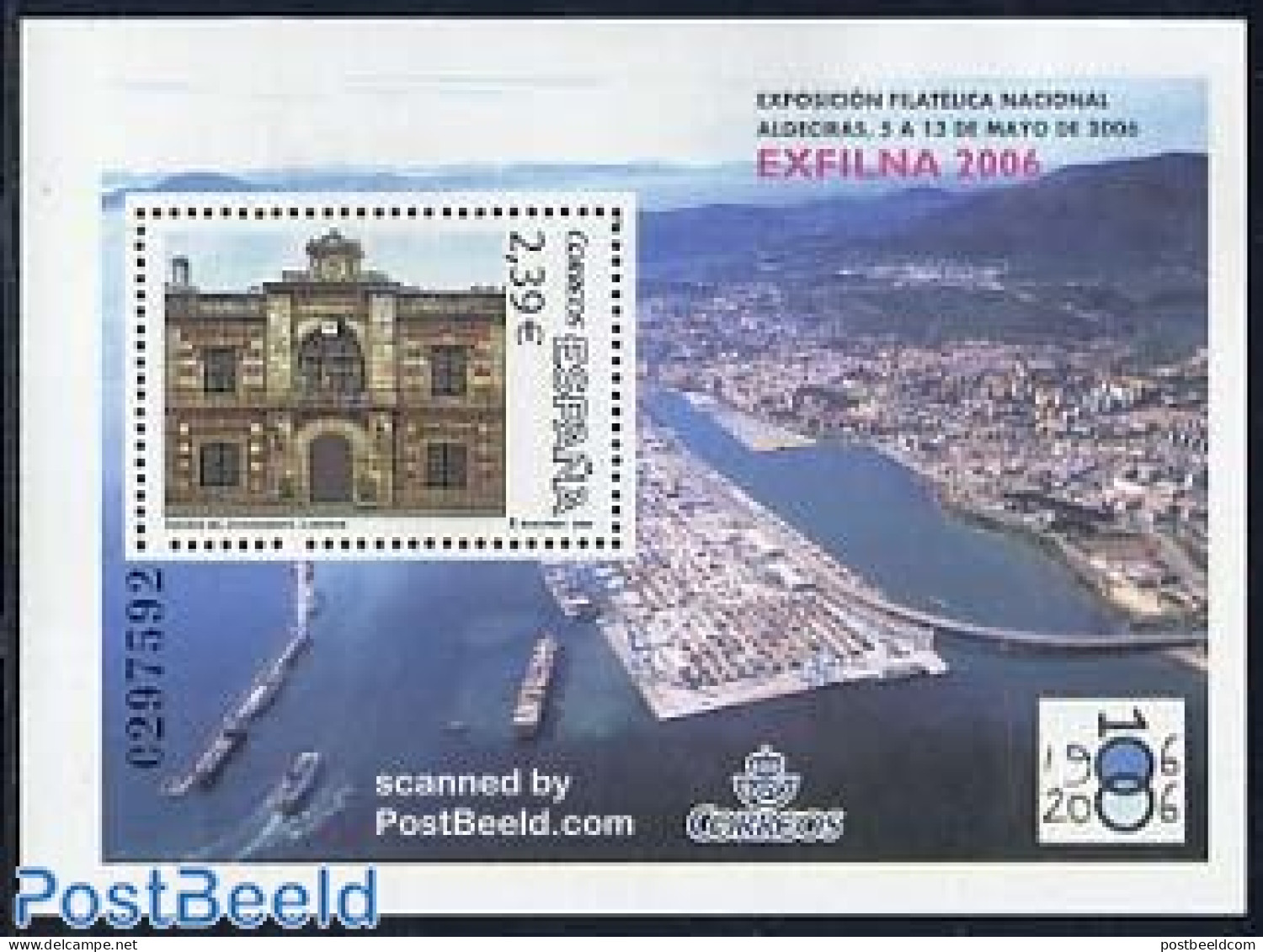 Spain 2006 Exfilna 2006, Algeciras S/s, Mint NH, Transport - Ships And Boats - Art - Architecture - Bridges And Tunnels - Ungebraucht