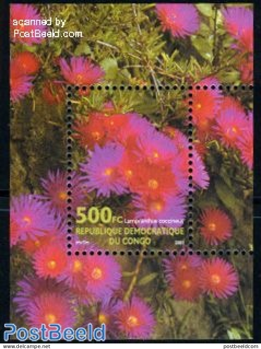 Congo Dem. Republic, (zaire) 2002 Flowers S/s, Mint NH, Nature - Flowers & Plants - Autres & Non Classés