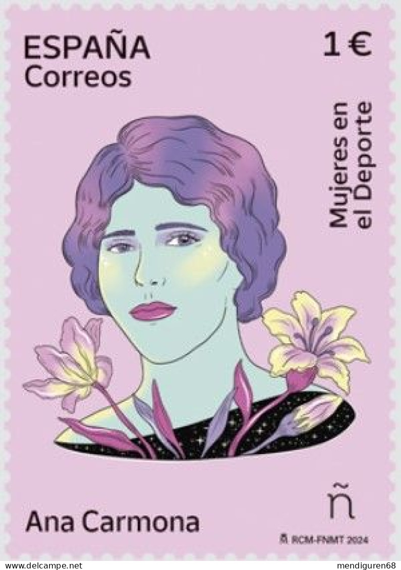 ESPAGNE SPANIEN SPAIN ESPAÑA 2024 WOMEN IN SPORTS MUJERES EN EL DEPORTE: ANA CARMONA MNH ED 5747 - Unused Stamps