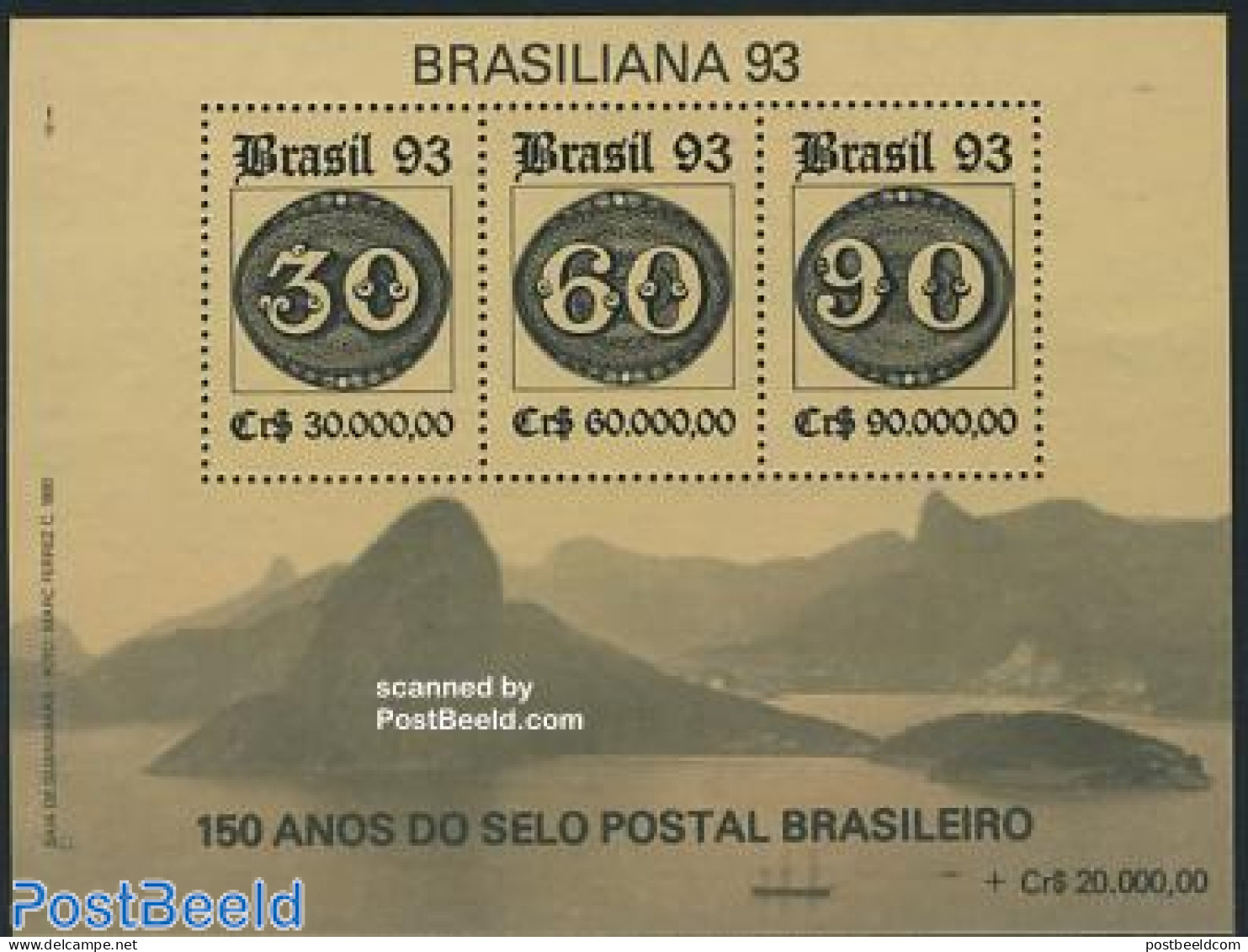 Brazil 1993 Brasiliana S/s, Mint NH, Stamps On Stamps - Neufs