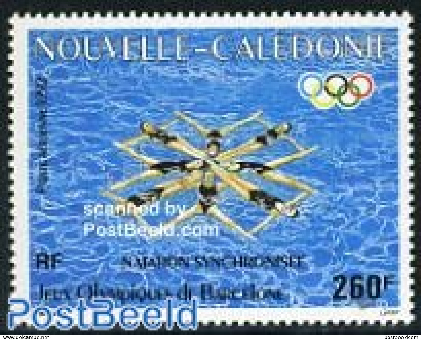 New Caledonia 1992 Olympic Games Barcelona 1v, Mint NH, Sport - Olympic Games - Swimming - Neufs