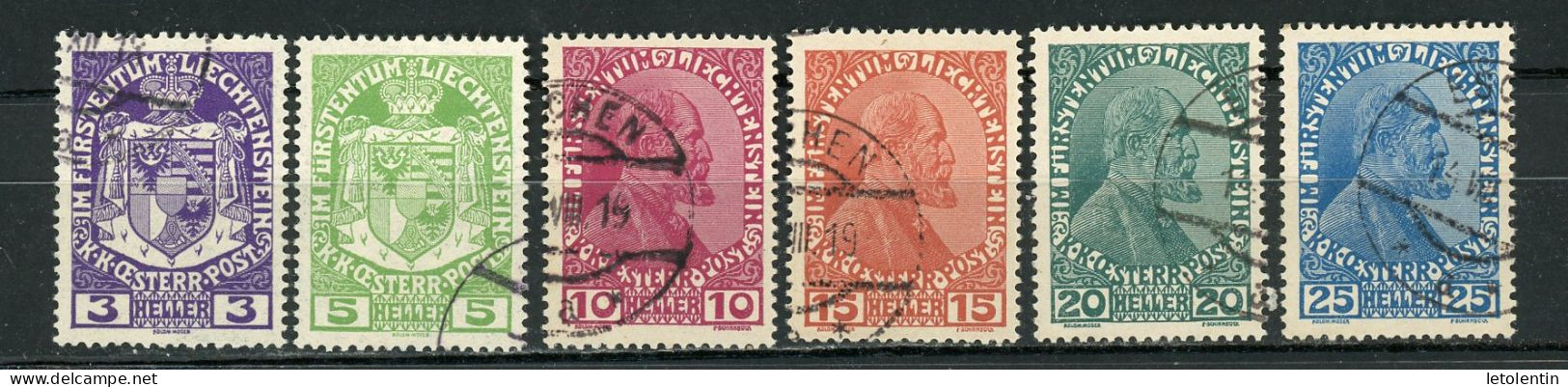 LIECHTENSTEIN - JEAN II - N° Yvert 4/9 Obli. - Used Stamps