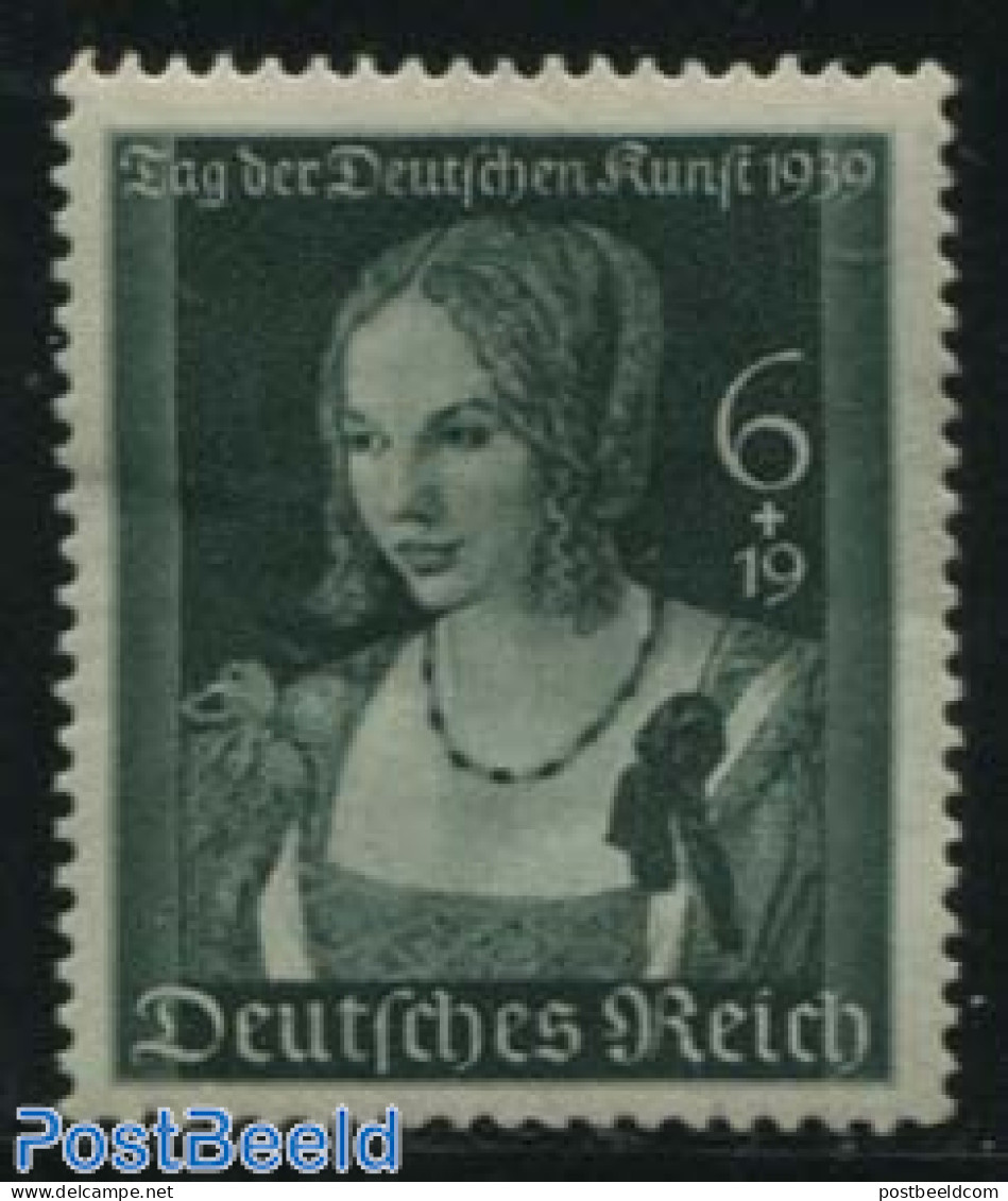 Germany, Empire 1939 A. Durer Painting 1v, Mint NH, Art - Dürer, Albrecht - Paintings - Neufs