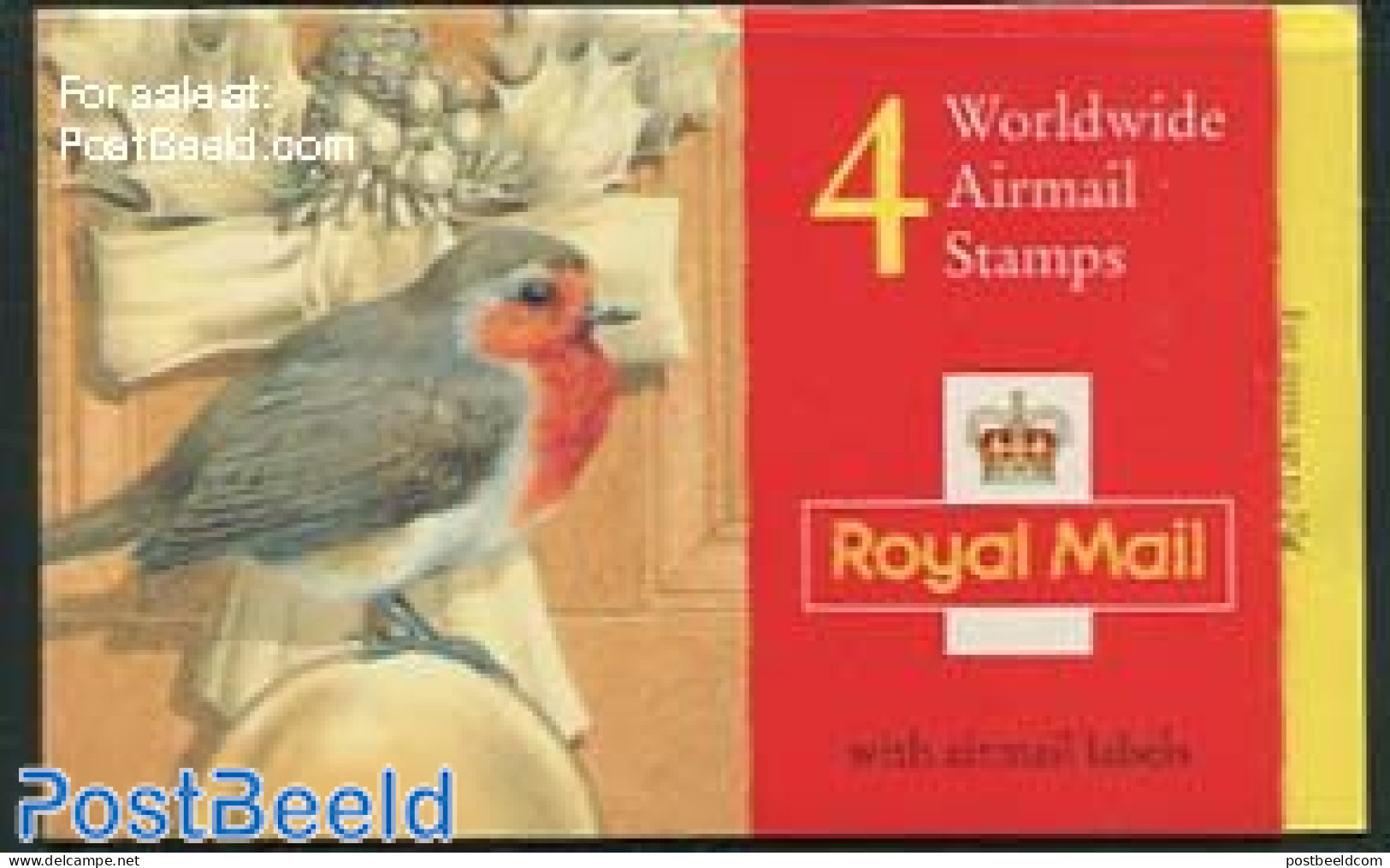 Great Britain 1995 Christmas Booklet (4x60p), Mint NH, Nature - Religion - Birds - Christmas - Stamp Booklets - Sonstige & Ohne Zuordnung