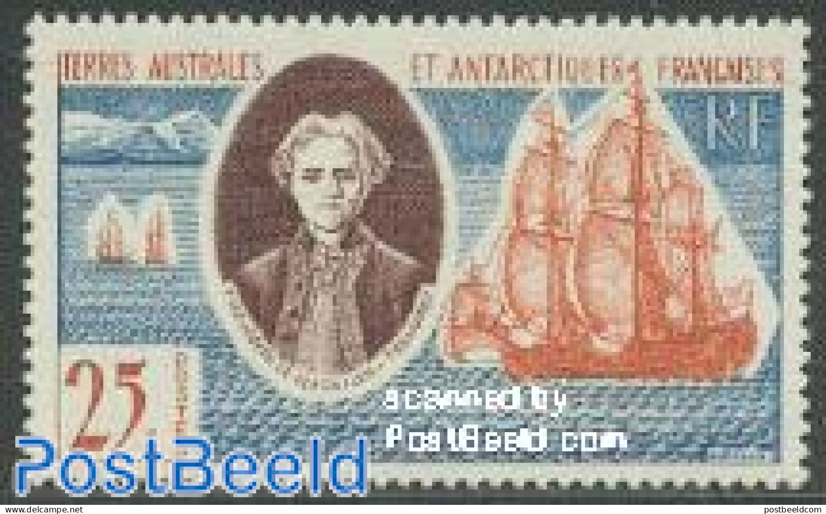 French Antarctic Territory 1960 Y.J. De Kerguelen De Tremarec 1v, Mint NH, History - Transport - Explorers - Ships And.. - Unused Stamps