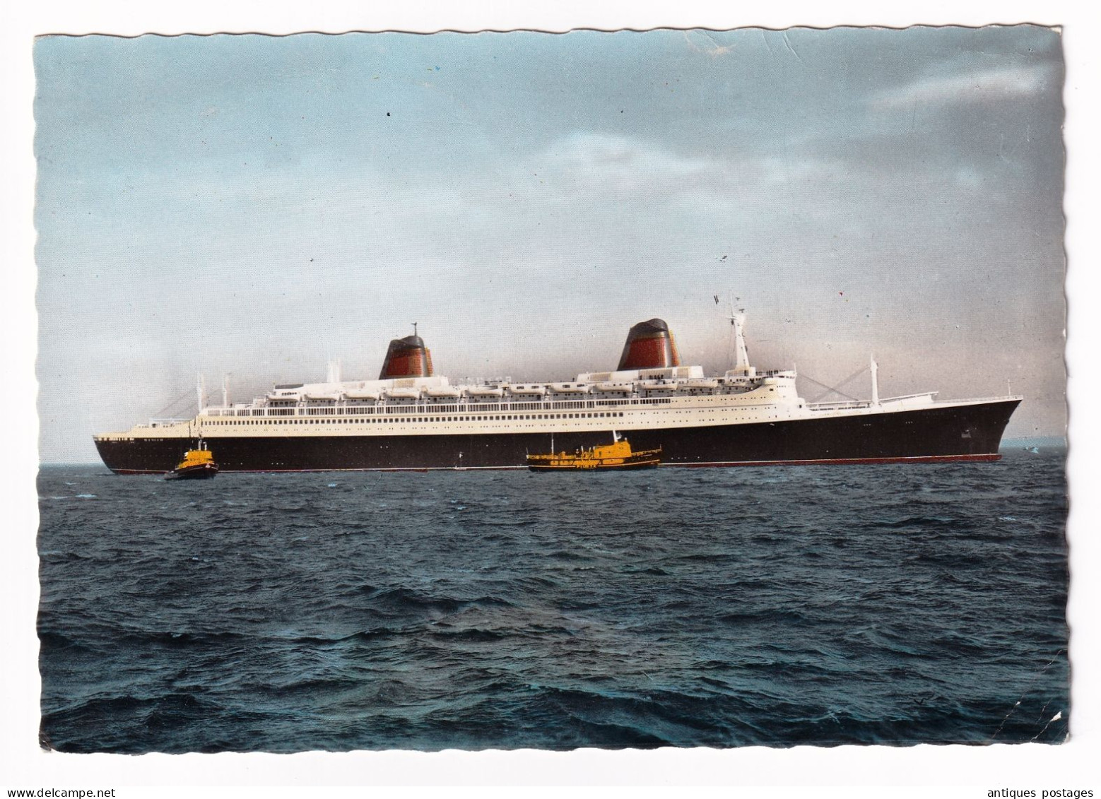 Paquebot France 3 Février 1962 Paris Voyage Inaugural Compagnie Générale Transatlantique  Le Havre New York French Line - Lettres & Documents