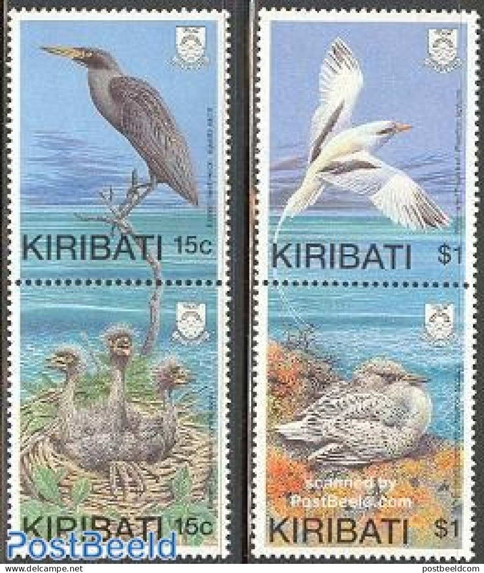 Kiribati 1989 Birds 2x2v [:], Mint NH, Nature - Birds - Kiribati (1979-...)