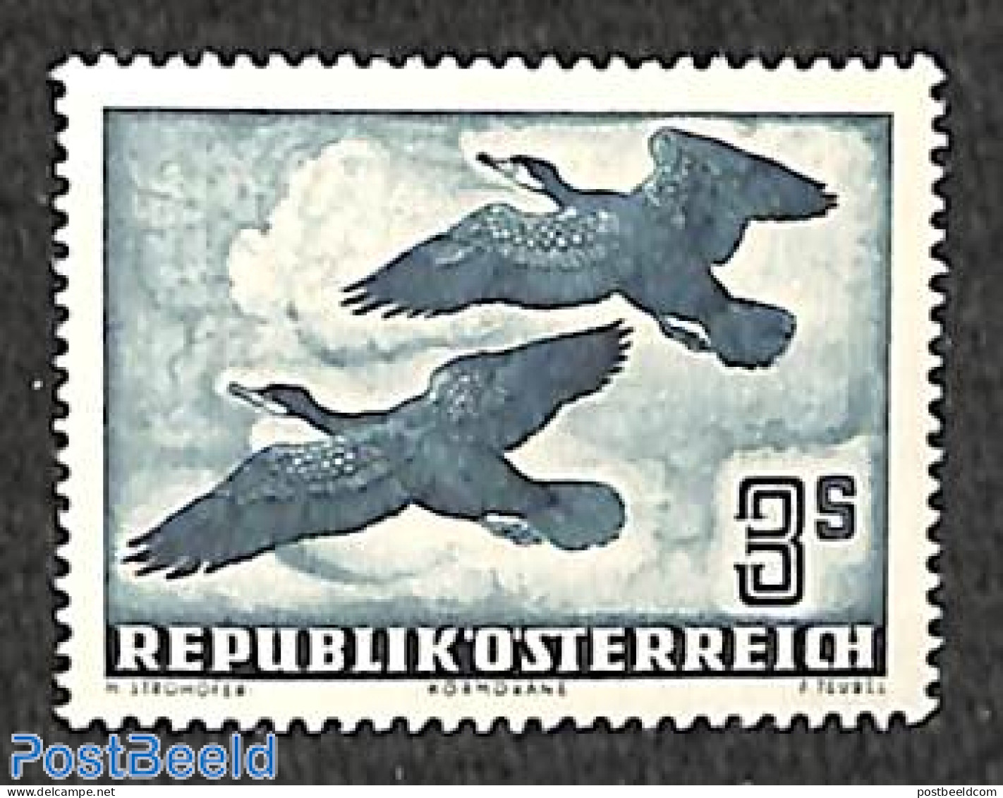 Austria 1953 3S, Stamp Out Of Set, Mint NH, Nature - Birds - Unused Stamps