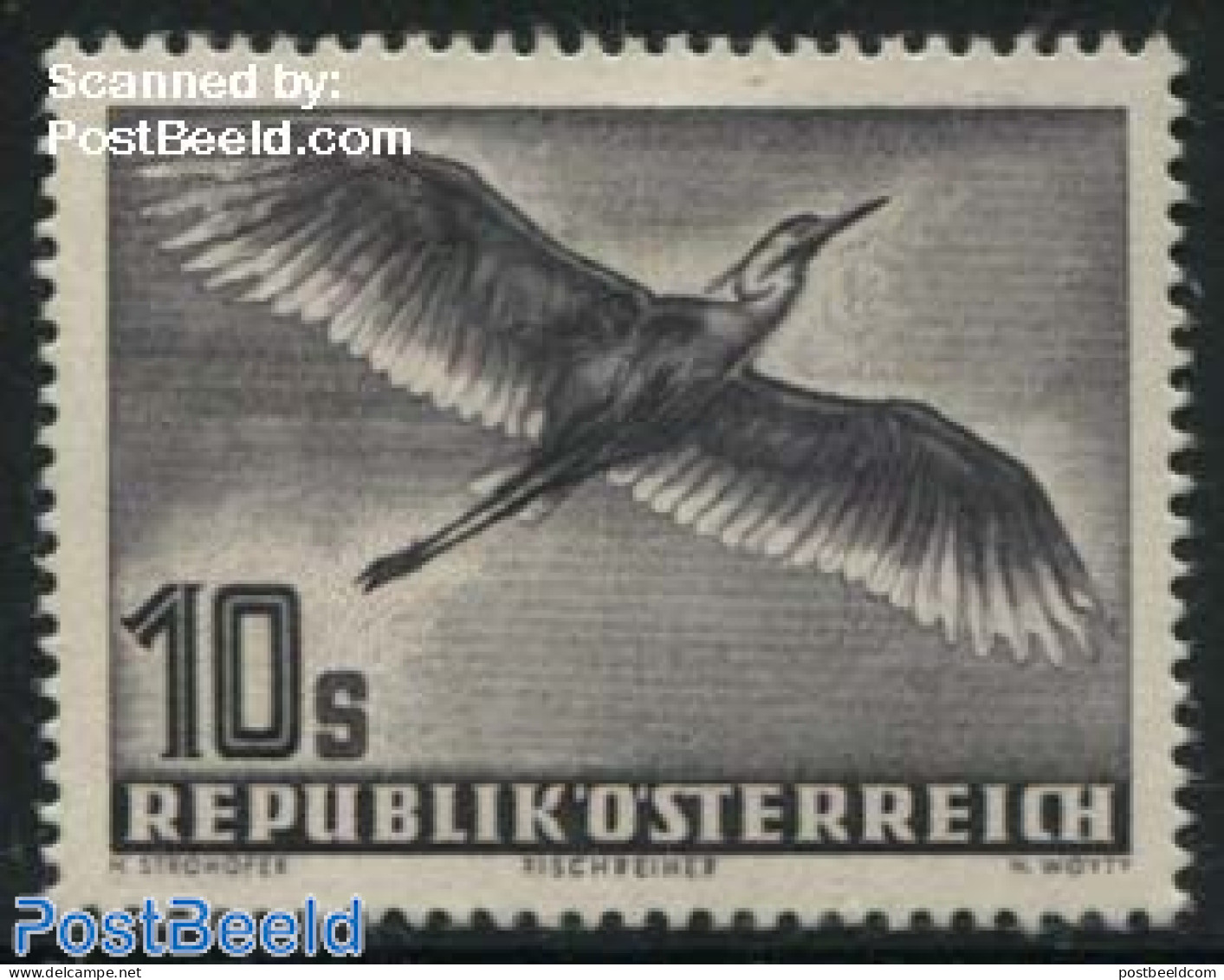 Austria 1953 10S, Stamp Out Of Set, Mint NH, Nature - Birds - Neufs