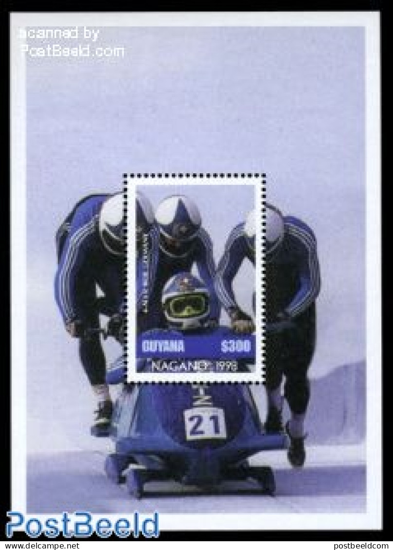 Guyana 1997 Olympic Winter Games S/s, Mint NH, Sport - (Bob) Sleigh Sports - Olympic Winter Games - Hiver