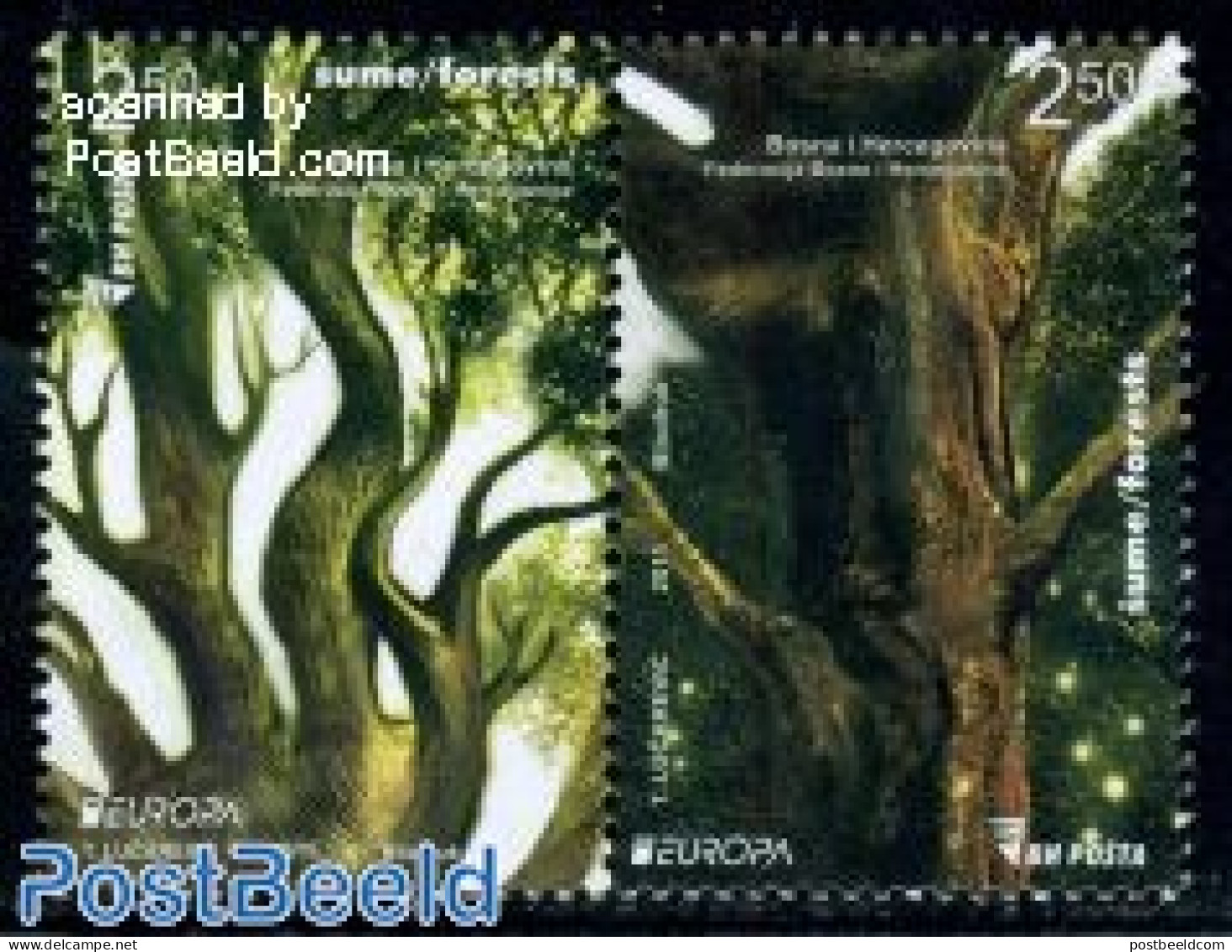 Bosnia Herzegovina 2011 Europa, Forests 2v [:], Mint NH, History - Nature - Europa (cept) - Trees & Forests - Rotary, Lions Club