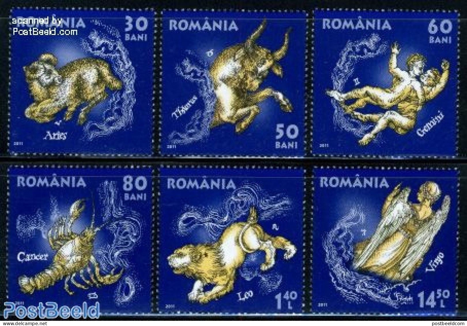 Romania 2011 Zodiac 6v, Mint NH, Science - Unused Stamps