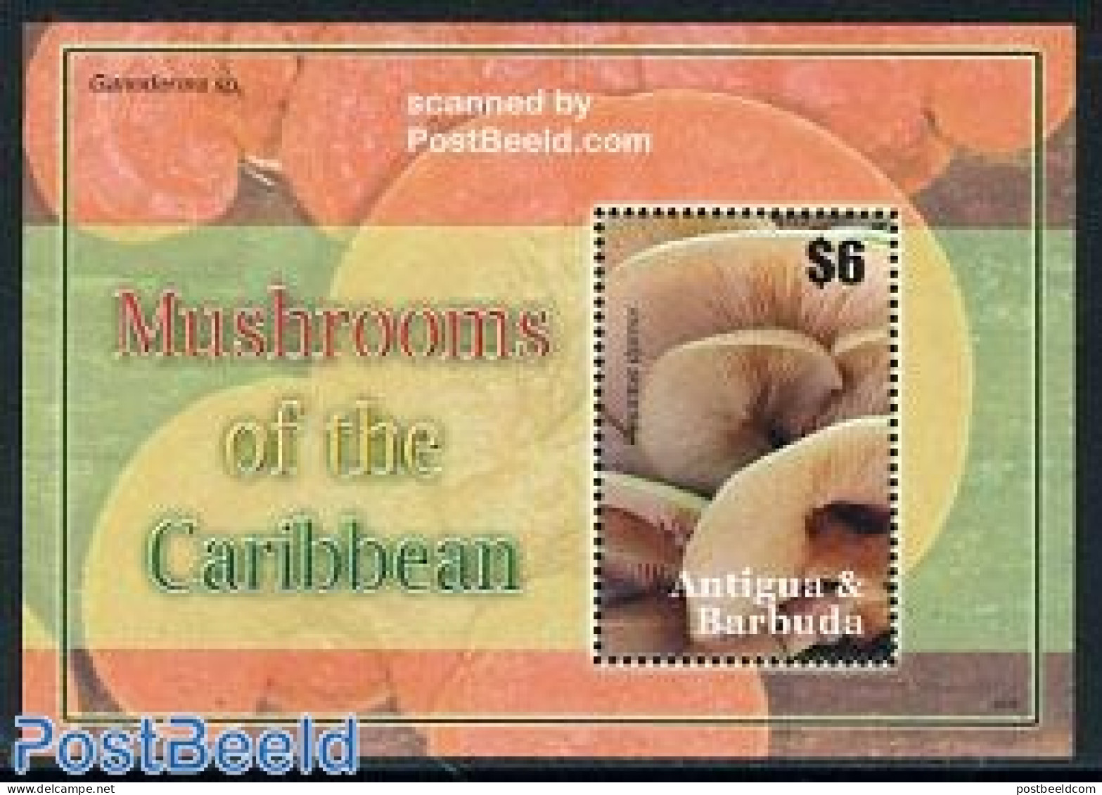 Antigua & Barbuda 2007 Mushrooms S/s, Mint NH, Nature - Mushrooms - Champignons