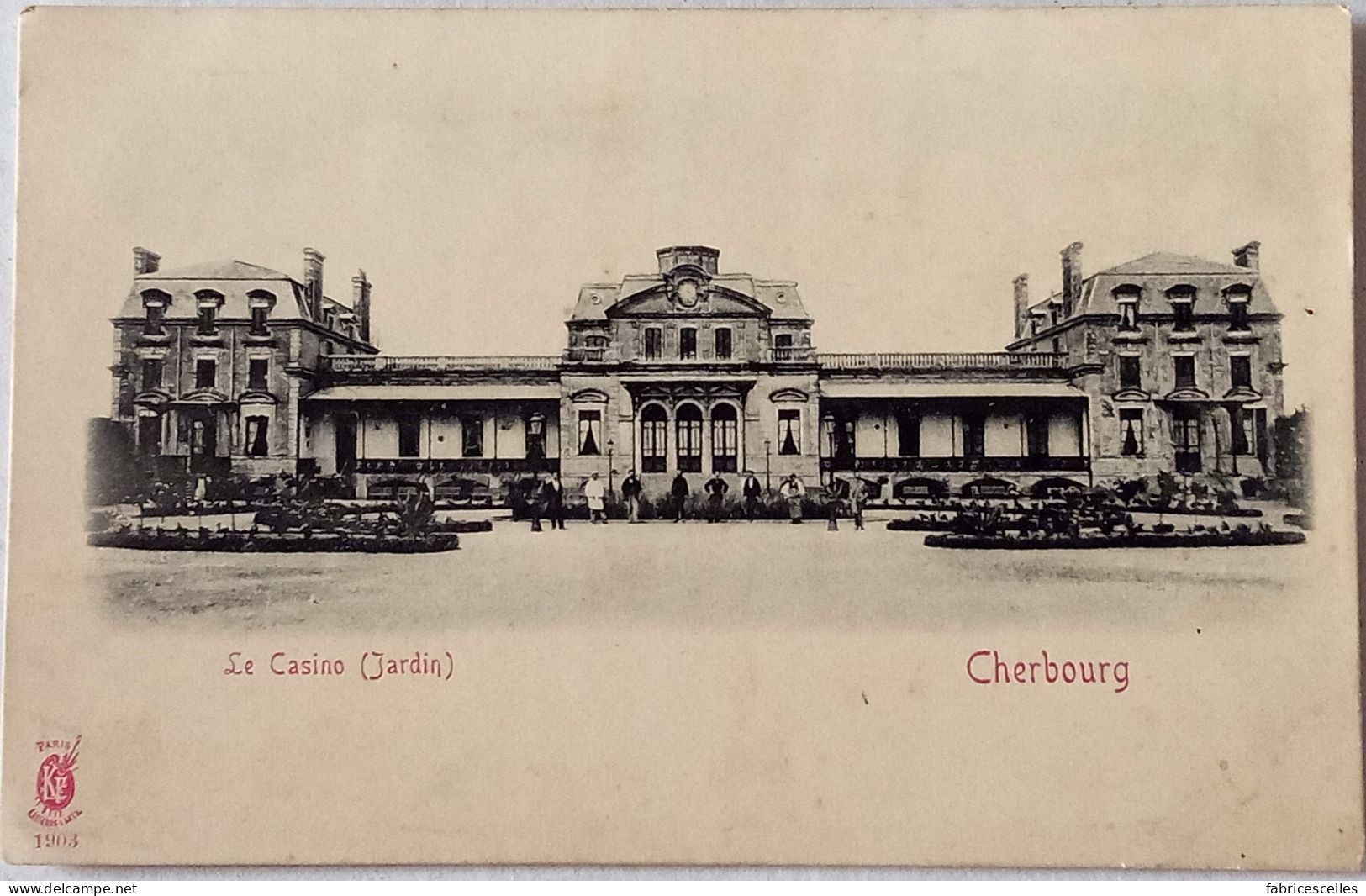 CPA  1907 Non Circulée,  Cherbourg (Manche) - Le Casino , Jardin.  (87) - Cherbourg