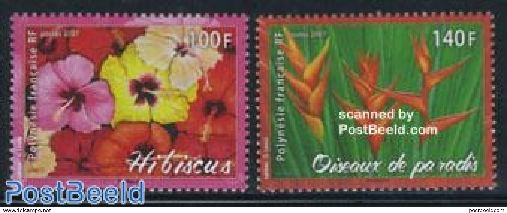 French Polynesia 2007 Flowers 2v, Mint NH, Nature - Flowers & Plants - Unused Stamps