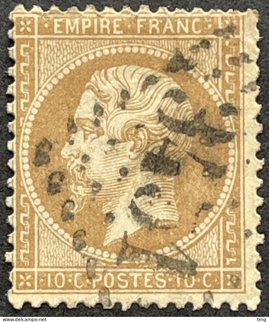 YT 21 LGC 3451 Soultz-Haut-Rhin Haut-Rhin (66) Indice 4 Napoléon III 1862 10c Empire Franc, France – Amscol3 - 1862 Napoleon III