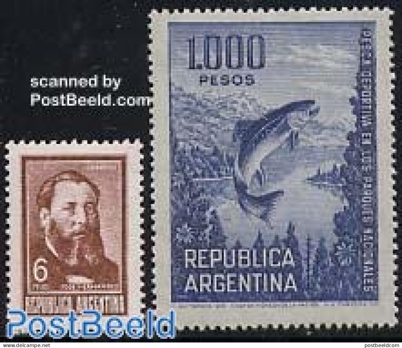 Argentina 1968 Definitives 2v, Mint NH, Nature - Fish - Neufs