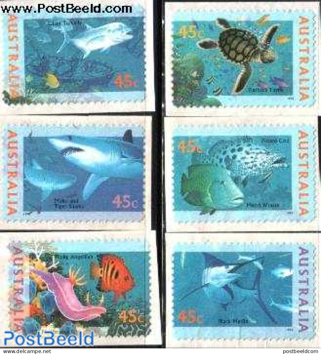 Australia 1995 Underwater World 6v S-a., Mint NH, Nature - Fish - Turtles - Nuevos
