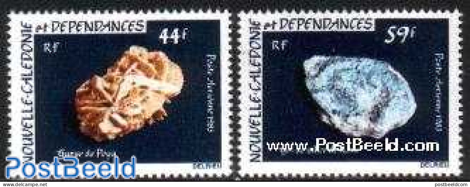 New Caledonia 1983 Minerals 2v, Mint NH, History - Geology - Neufs