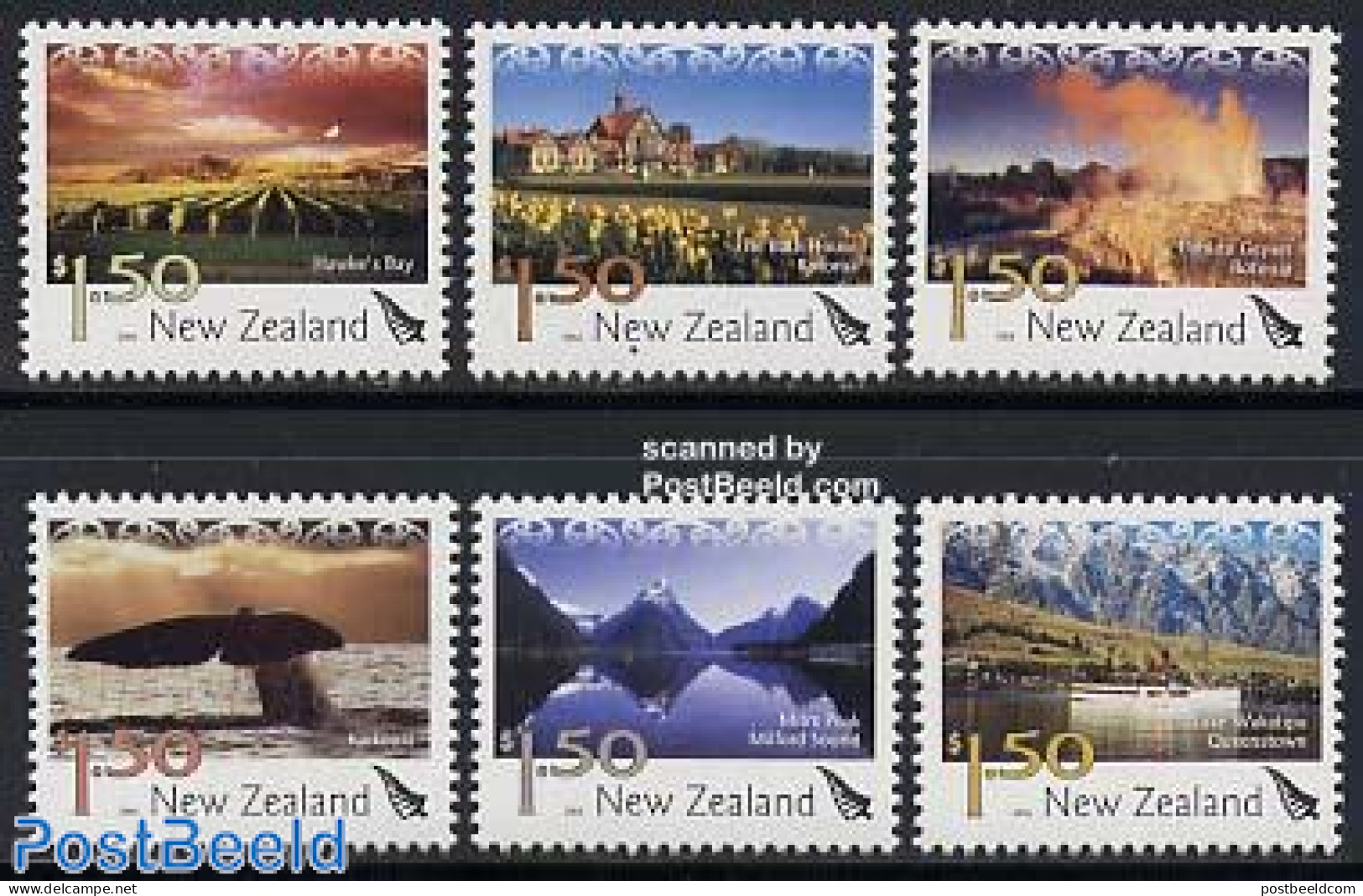 New Zealand 2004 Tourism 6v, Mint NH, History - Nature - Sport - Transport - Various - Geology - Sea Mammals - Mountai.. - Neufs
