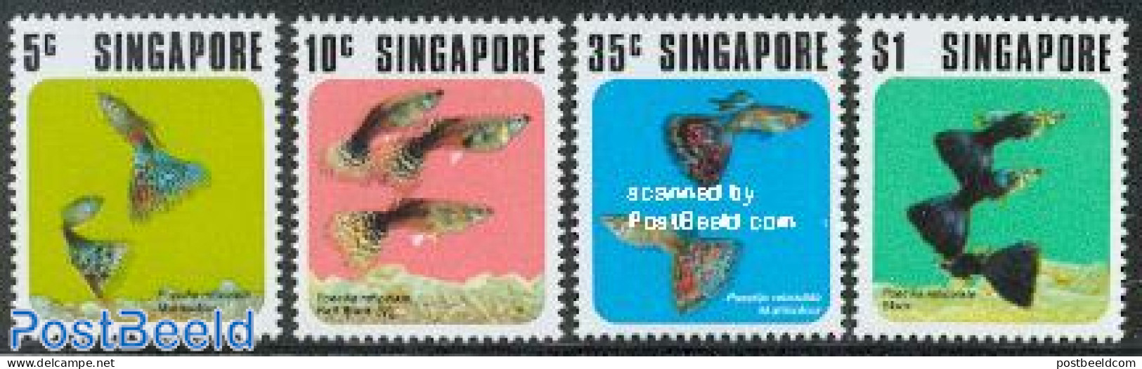 Singapore 1974 Fish 4v, Mint NH, Nature - Fish - Fishes