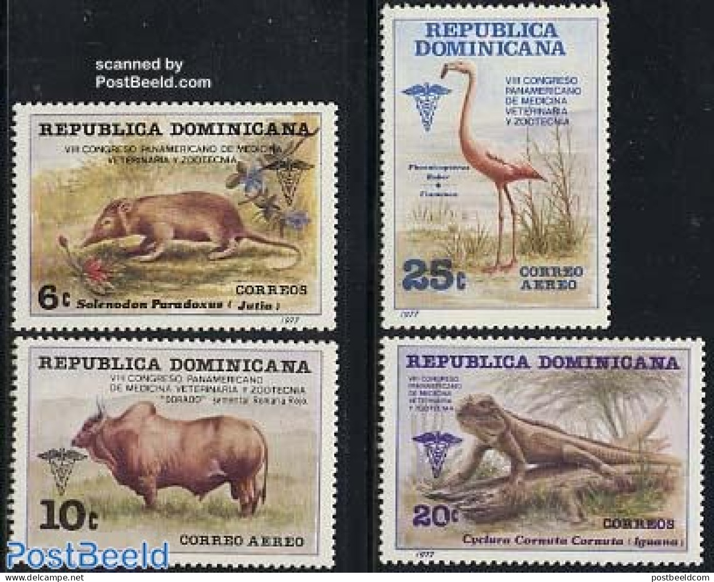 Dominican Republic 1977 Zoo Technics 4v, Mint NH, Nature - Animals (others & Mixed) - Birds - Reptiles - Flamingo - Autres & Non Classés