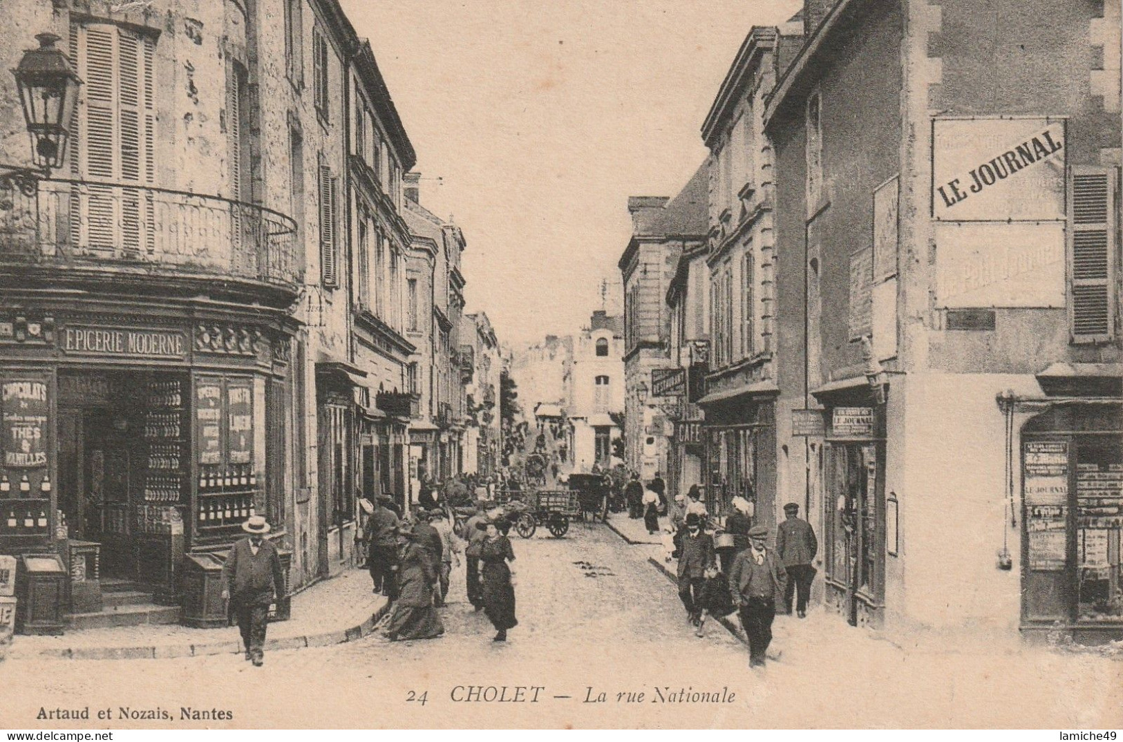 CHOLET La Rue Nationale   épicerie Moderne Circulée - Cholet