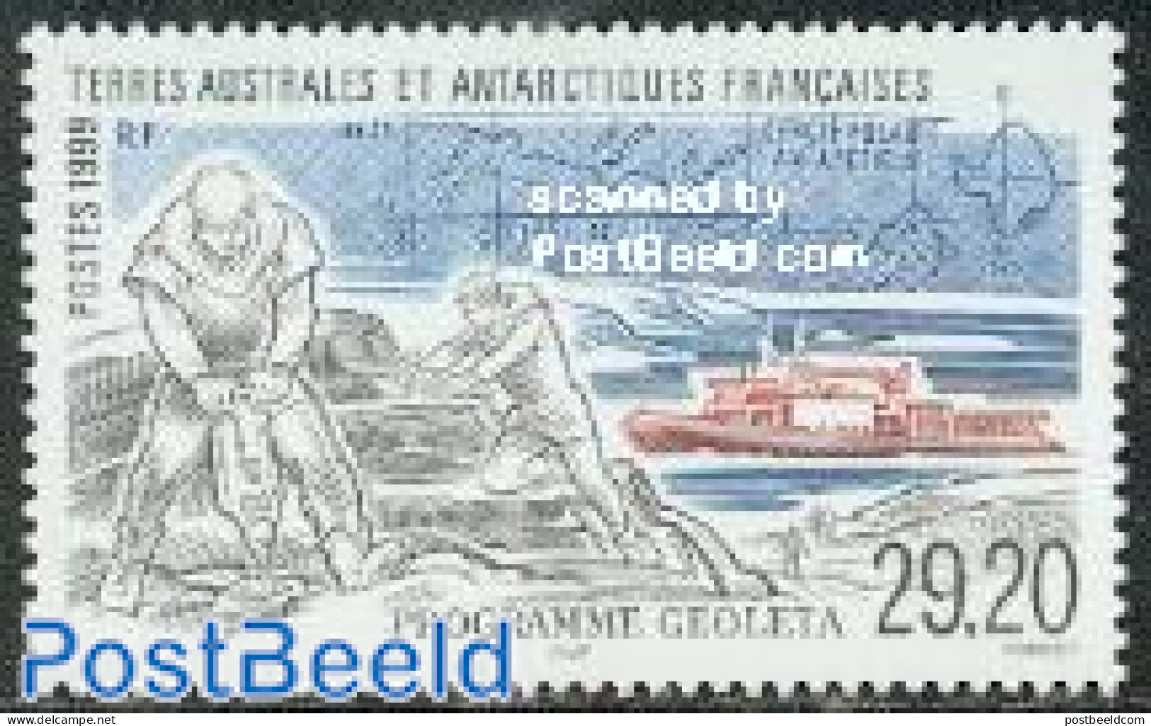 French Antarctic Territory 1999 Geoleta Program 1v, Mint NH, History - Transport - Various - Geology - Ships And Boats.. - Neufs