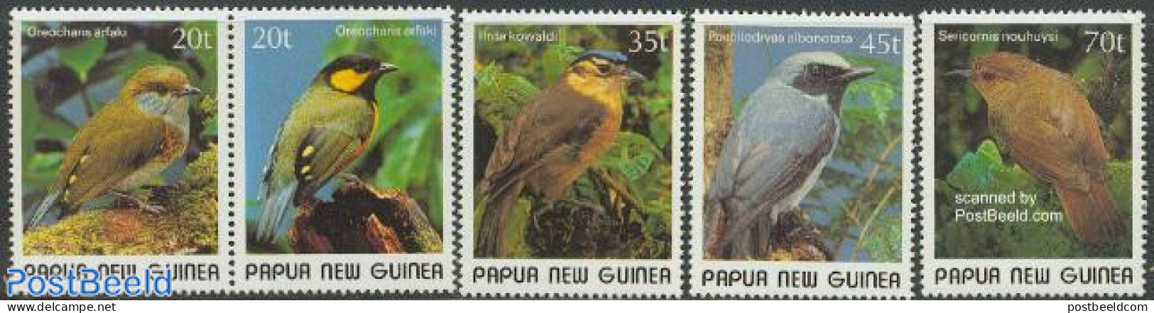 Papua New Guinea 1989 Birds 5v (3v+[:]), Mint NH, Nature - Birds - Papua New Guinea