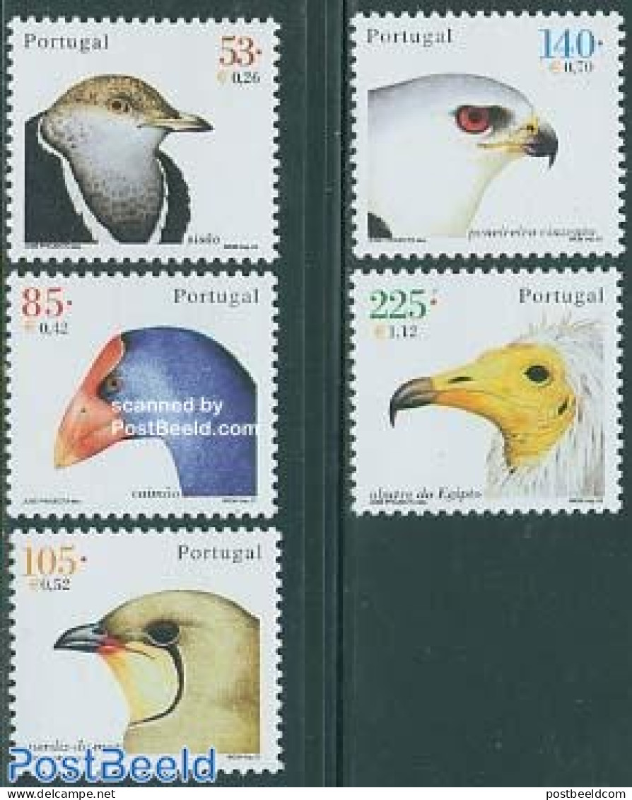 Portugal 2001 Definitives, Birds 5v, Mint NH, Nature - Birds - Birds Of Prey - Unused Stamps